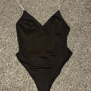 Forever 21 Black Top with Silver Chain Straps